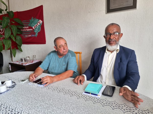 Presidente da CNTV, José Boaventura, com o presidente Dias, participou da reunião com a Gocil